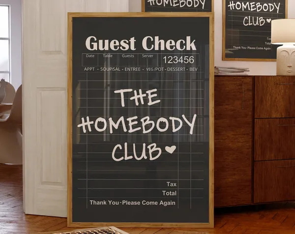 The Homebody Club Preppy Typographic Art Print