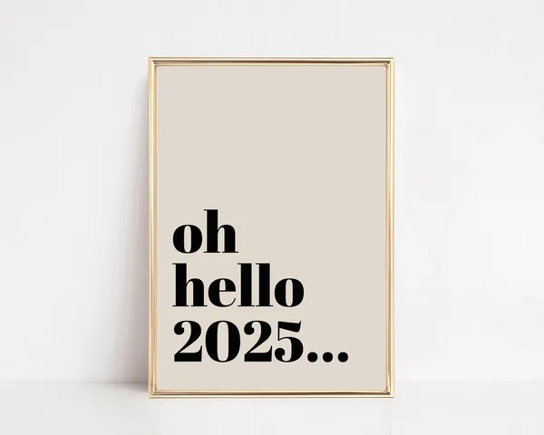 New Years Eve Decor, 2025 Celebration Art Print