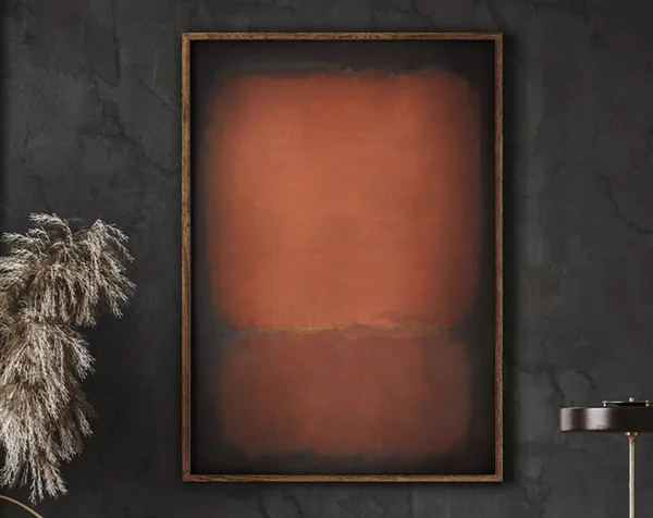 Mark Rothko Poster Print, Brown And Black Art