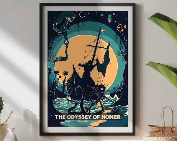 Odyssey by Homer, Greek Mythology Art Print