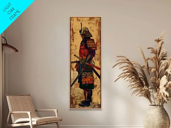 Samurai Warrior Ukiyo-E Japanese Armor Art Print