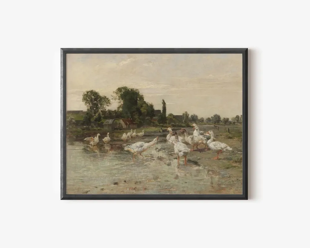 Vintage Nursery Duck and Goose Art Print - Image 4