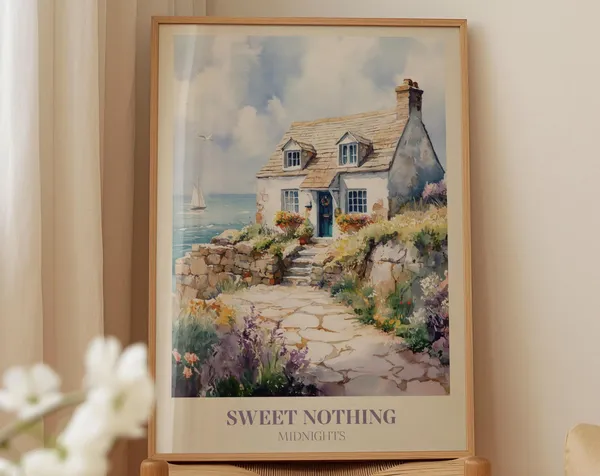 Sweet Nothing Music Wall Art, Midnights Bedroom Print
