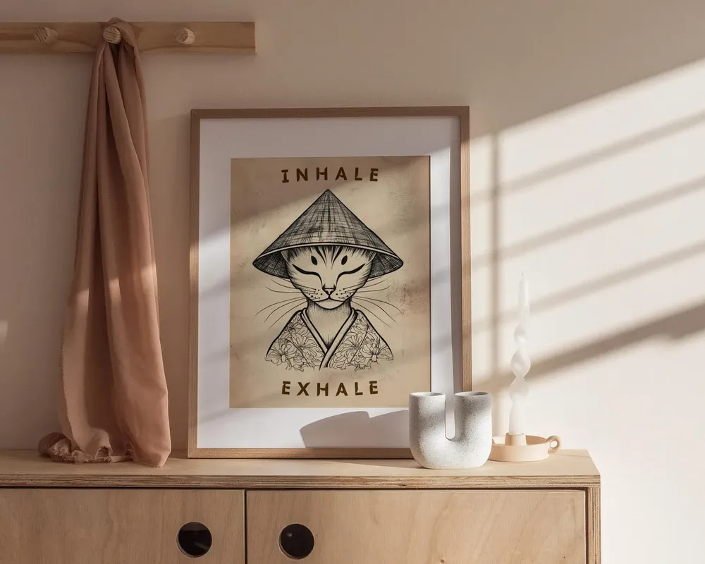 Inhale Exhale - Modern Travel Poster - Image 3