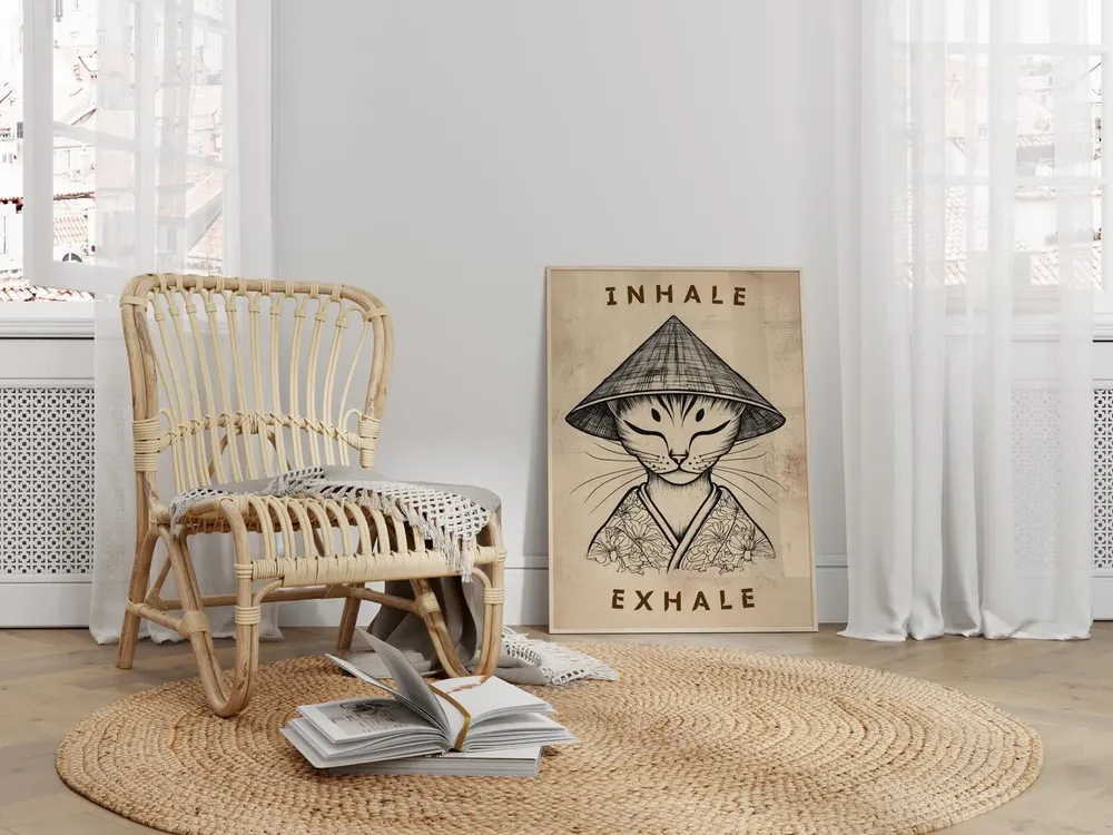 Inhale Exhale - Modern Travel Poster - Image 2