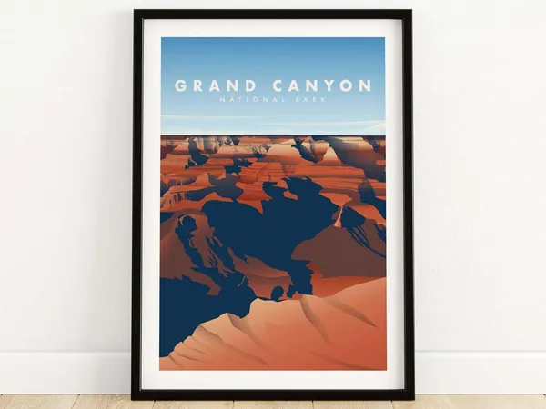 Grand Canyon National Park Poster, Arizona Art Print