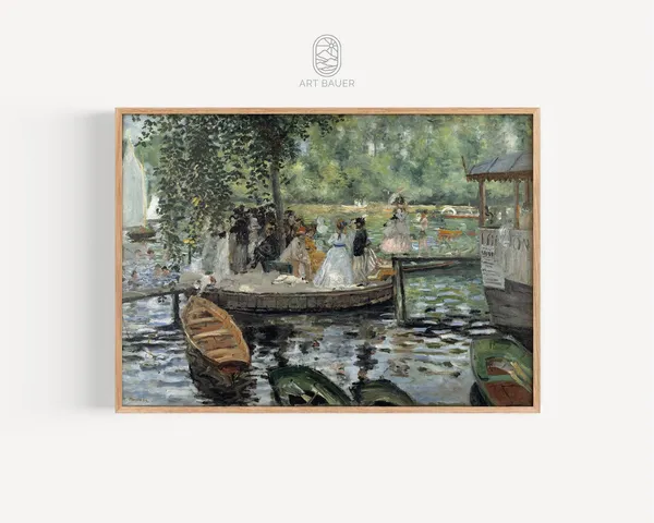 La Grenouillère by Renoir, Vintage French Art Print