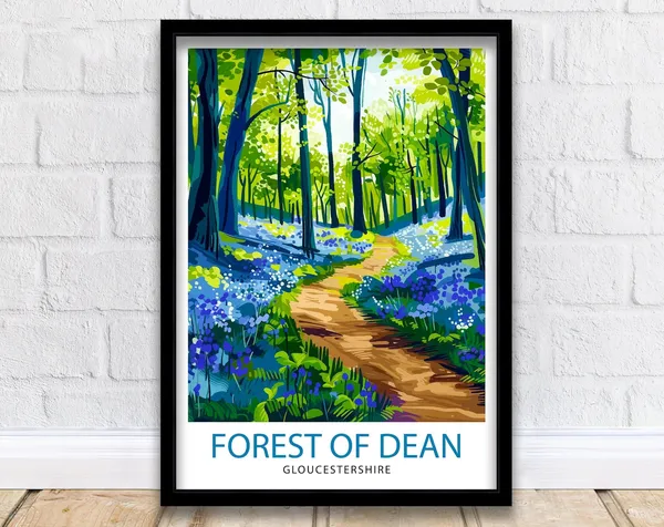 Forest Of Dean Gloucestershire Travel Poster