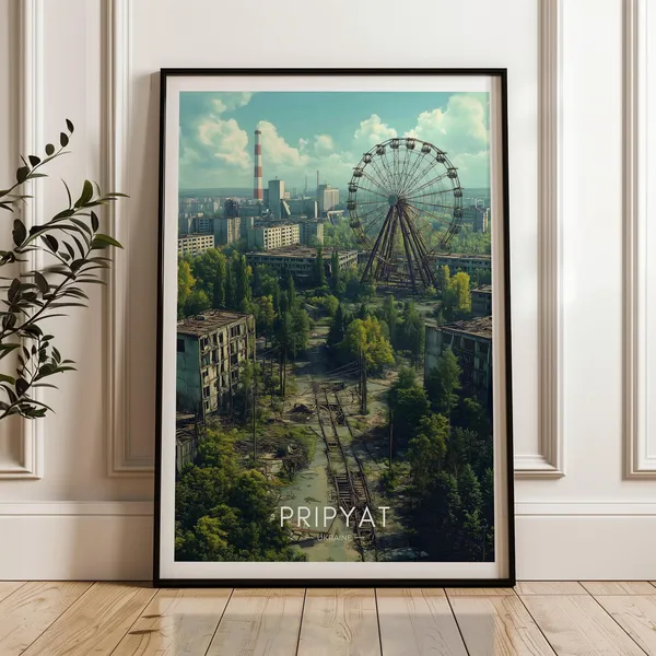 Pripyat Travel Poster, Ukraine Travel Poster