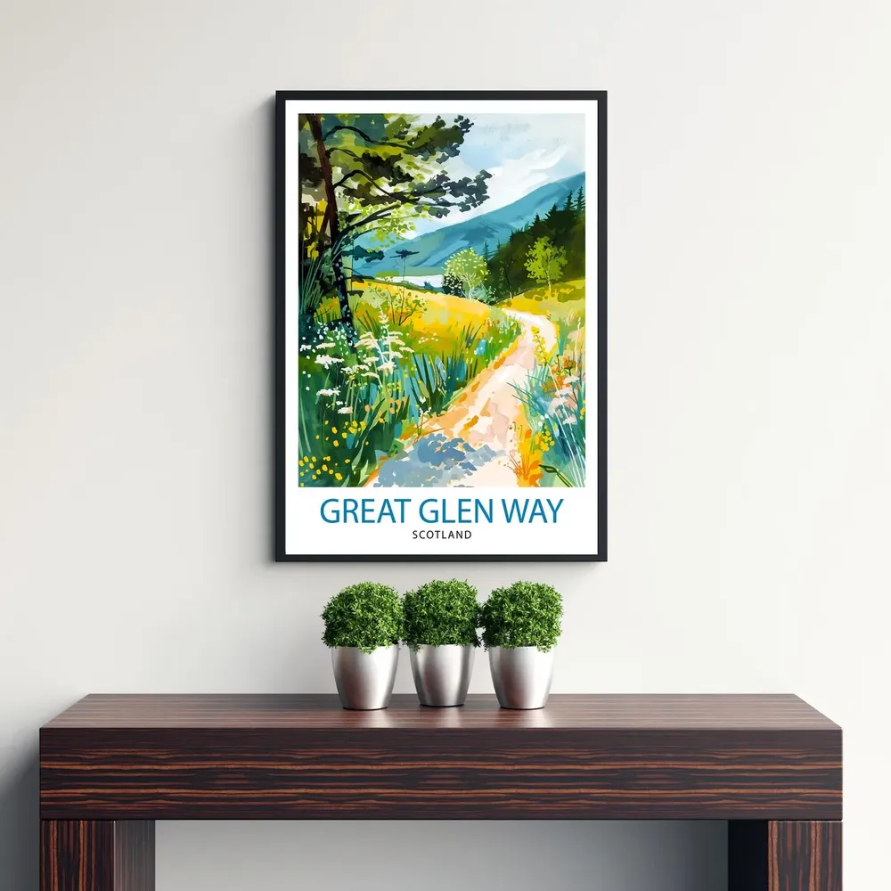 Great Glen Way Scotland Travel Poster - Image 3