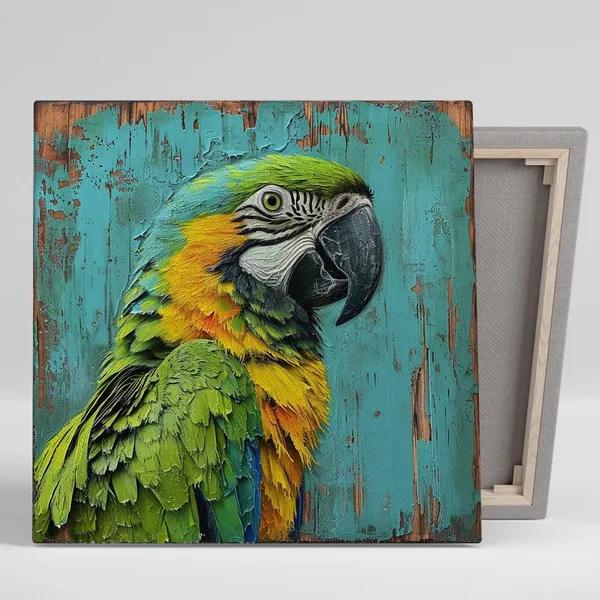 Macaw Majesty Tropical Bohemian Wall Art Print
