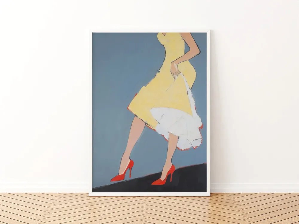 Girly 1950s Midcentury Modern Art Print - Image 3