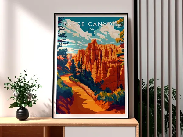 Bryce Canyon, Utah National Park Travel Poster