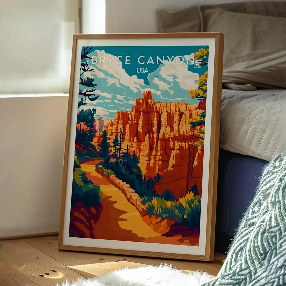 Bryce Canyon, Utah National Park Travel Poster - Image 3