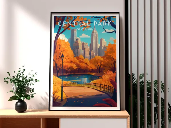 Central Park Skyscraper Poster Print