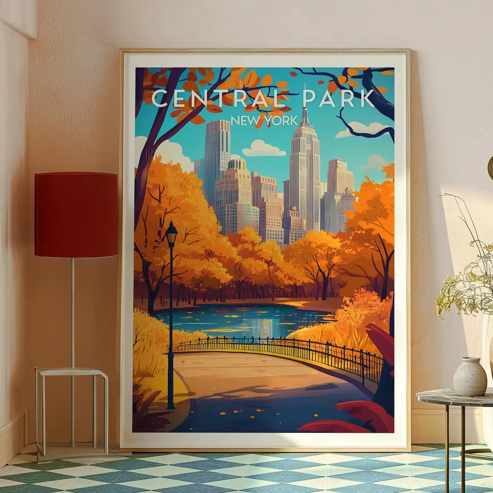 Central Park Skyscraper Poster Print - Image 2