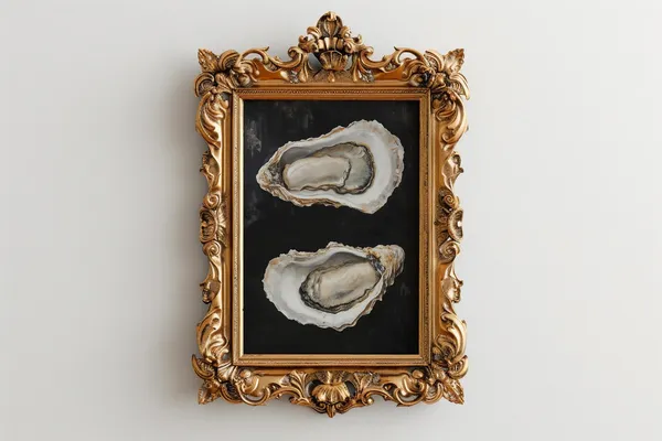 Oyster Oil Painting Art Print, French Kitchen Still Life