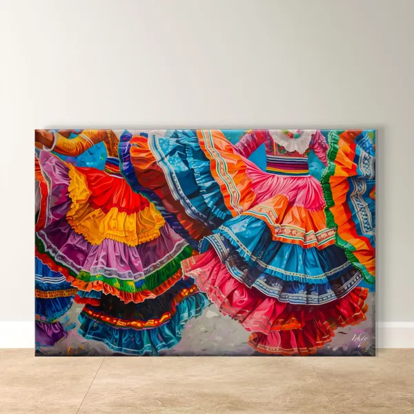 Zapateado Dancers, Mexican Folkloric Dance Art Print