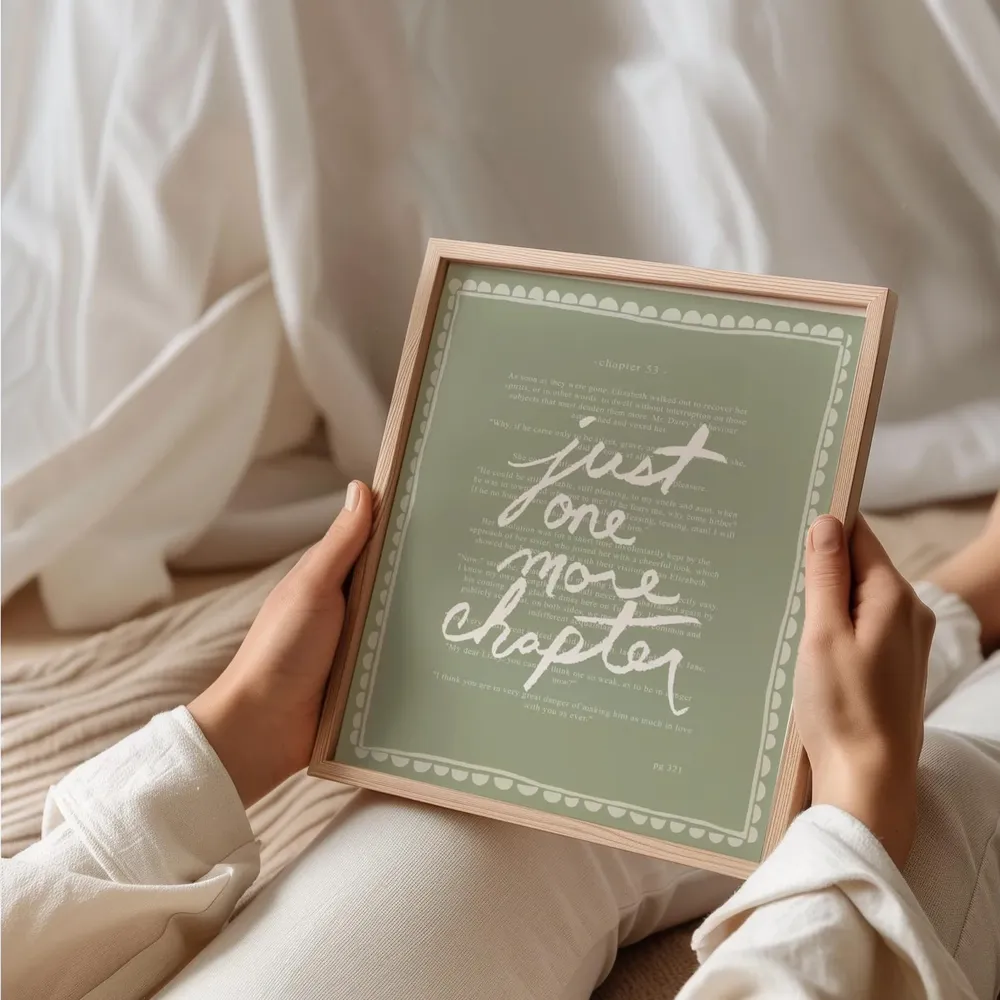 One More Chapter Book Lover Art Print - Image 2