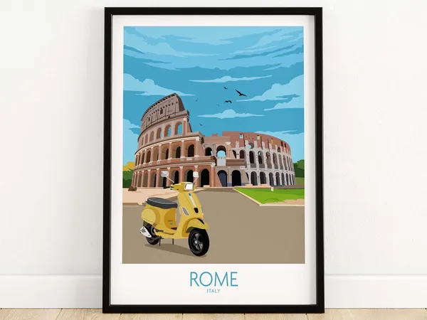 Rome Italy Wall Art Poster Print