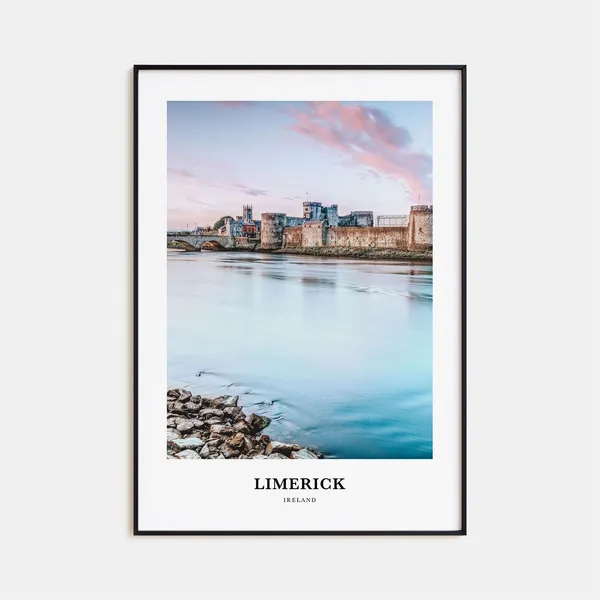 Limerick Travel Poster, Ireland Place Print