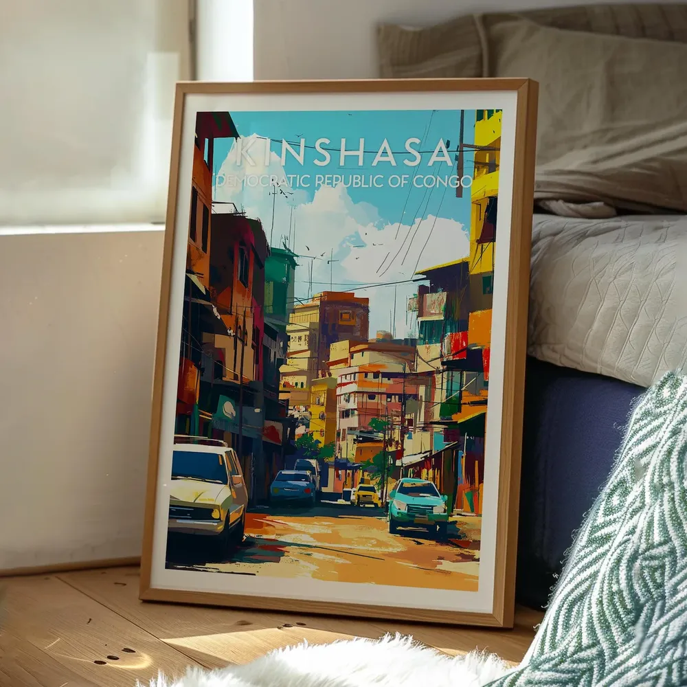 Kinshasa Travel Poster, Democratic Republic Of Congo - Image 3