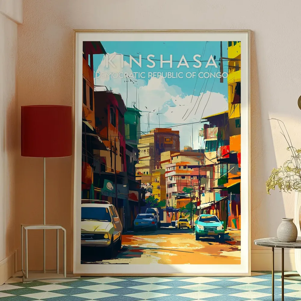 Kinshasa Travel Poster, Democratic Republic Of Congo - Image 2
