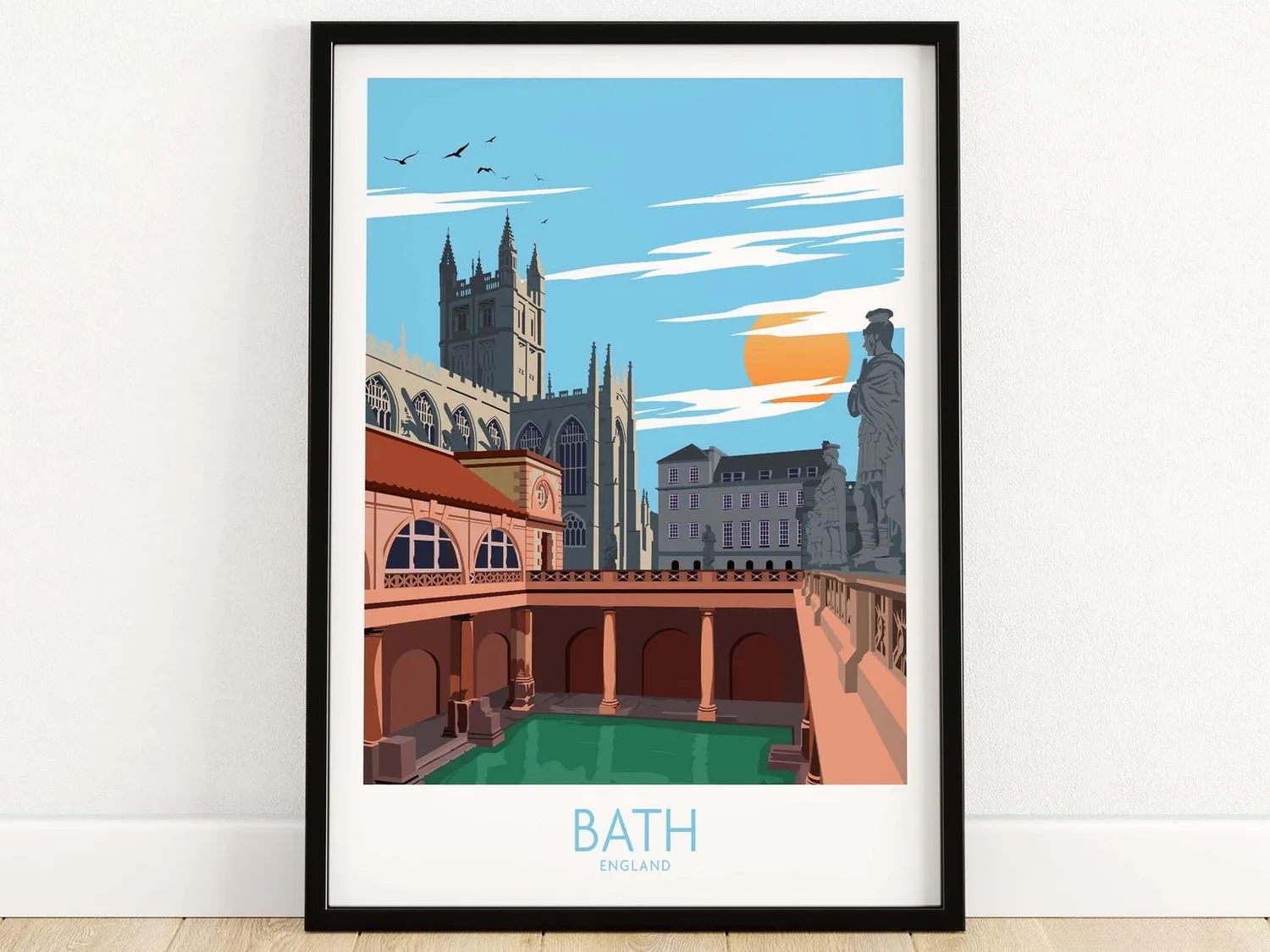 Bath UK Travel Poster, Travel Poster - Image 4