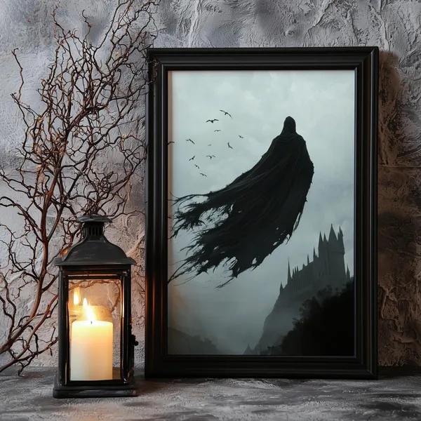 Dementor Halloween Vintage Art Print