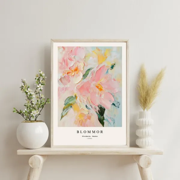 Flower Market Stockholm Botanical Art Print