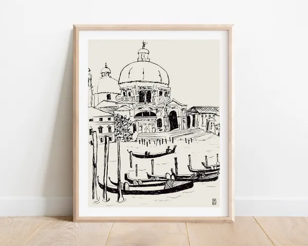 Venice Santa Maria Della Salute Travel Art Print