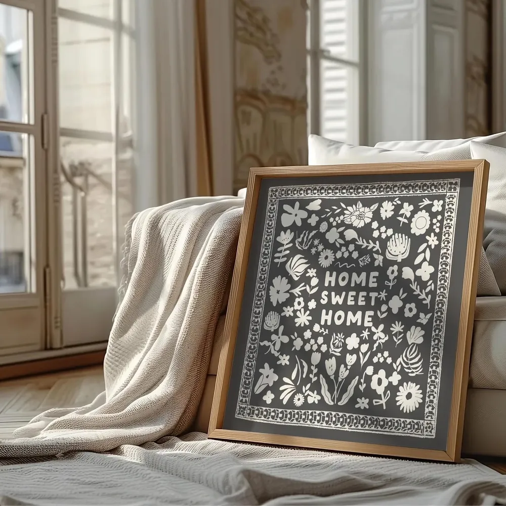 Home Sweet Home Minimalist Art Print