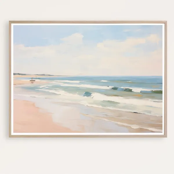 Ocean Coastal Landscape, Seascape Art Print