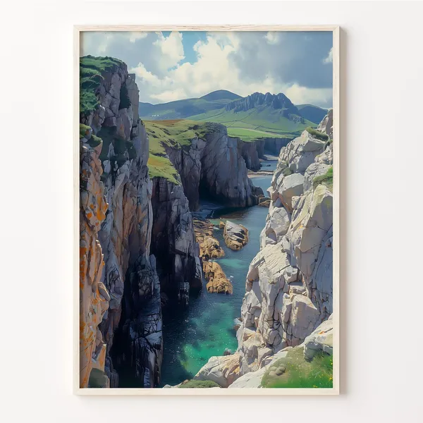 Pembrokeshire Watercolor Landscape Art Print