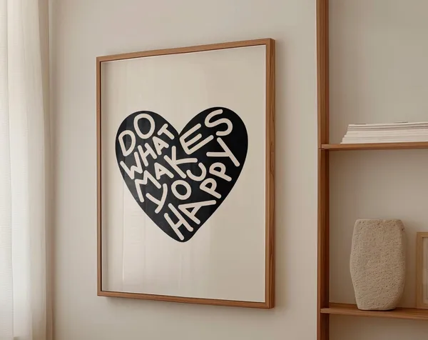 Do What Makes You Happy Quote, Girly Dorm Decor