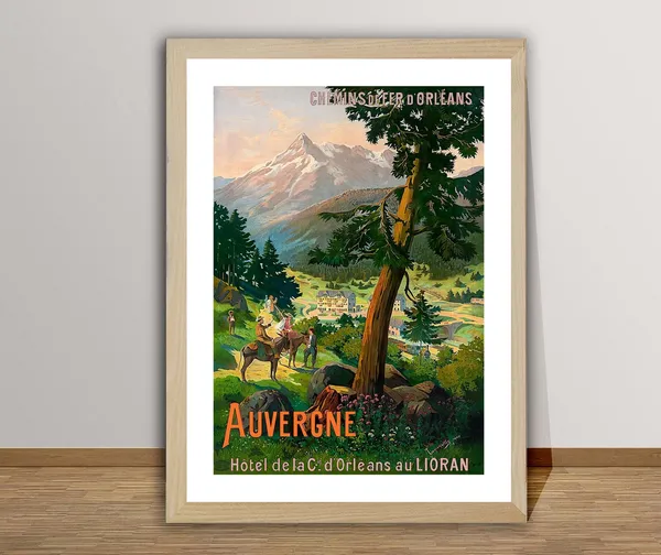 Lioran France Vintage Travel Poster, Auvergne