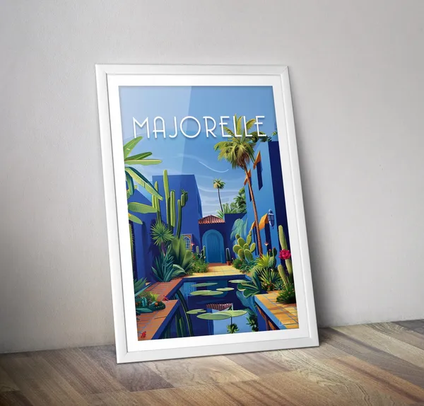 Majorelle Garden Morocco Marrakech Art Print