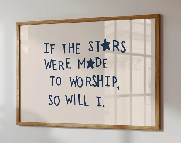 Minimalist Christian Psalm 1483 Celestial Poster