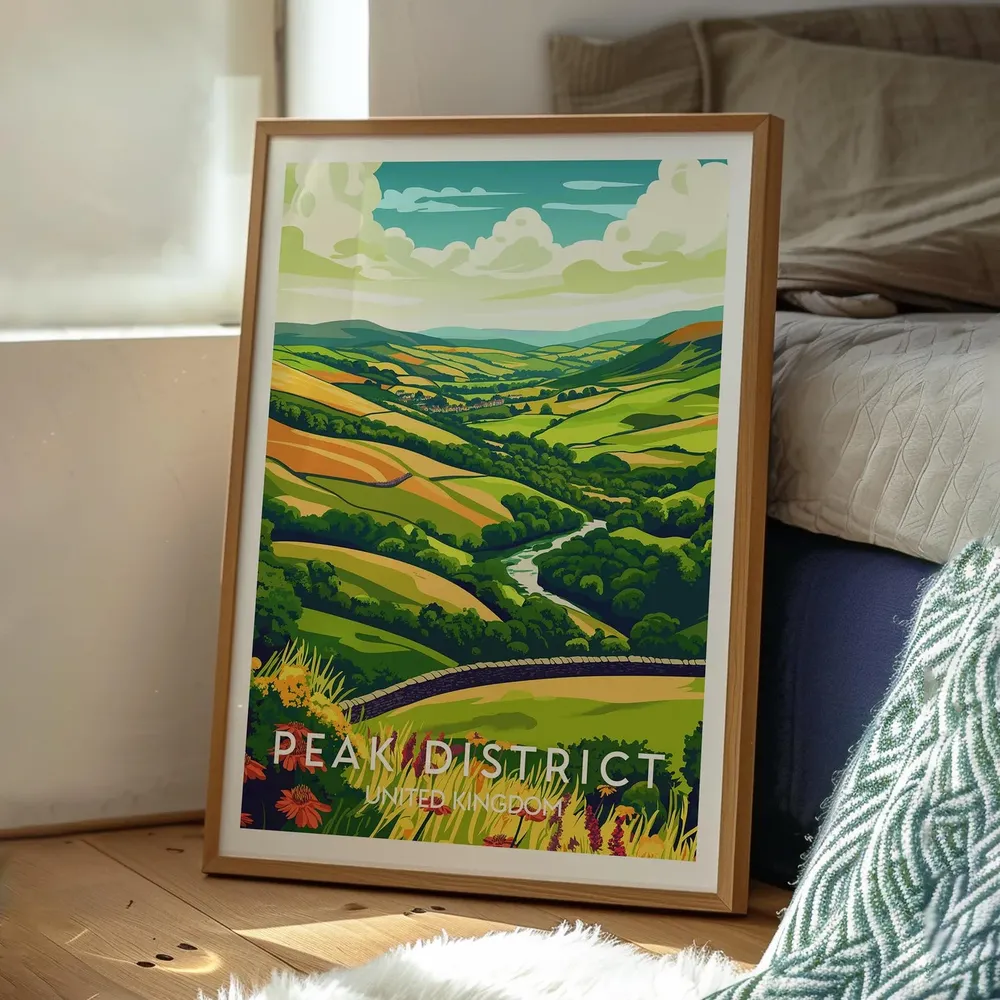 Peak District National Park Travel Poster, England - Image 3