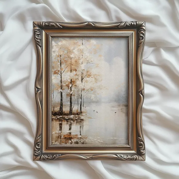 Autumn Farmhouse Fall Landscape Art Print