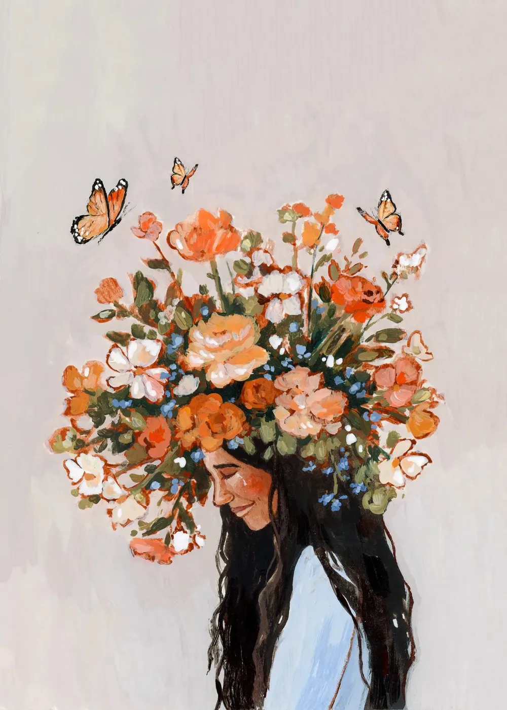 Such A Beautiful Mind Self Love Mental Health Art Print - Image 2