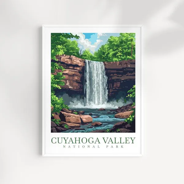 Cuyahoga Valley National Park Travel Poster, Wall Art