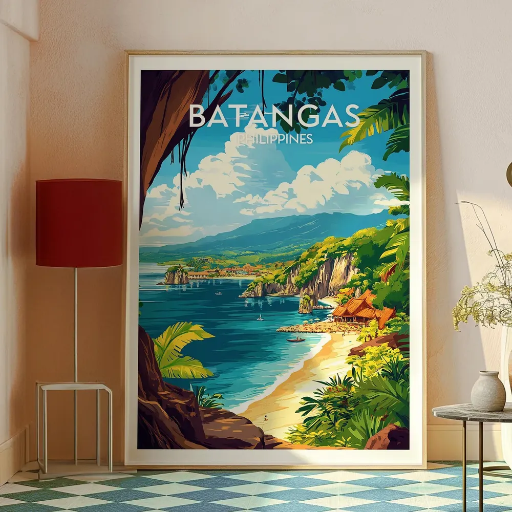 Batangas Travel Poster, The Philippines Wall Art Print - Image 2