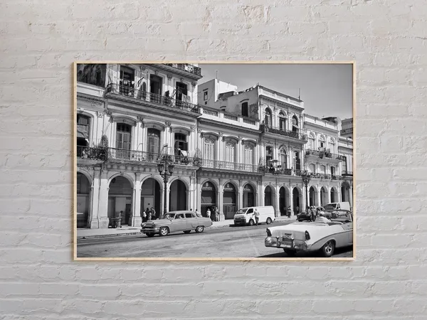 Havana Black And White Travel Poster, Caribbean
