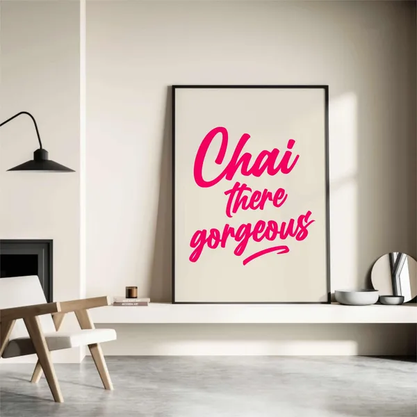 Chai Tea Feminist Woman Poster Print