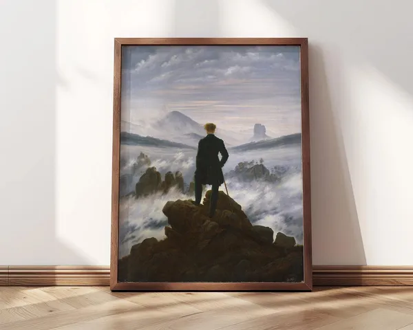 Wanderer Above The Sea Of Fog, Caspar Friedrich Art Print