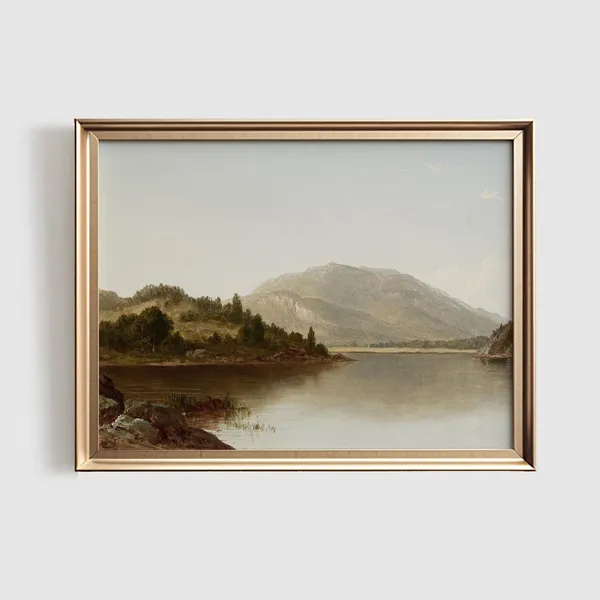 Autumn Landscape Vintage Rustic Country Art Print
