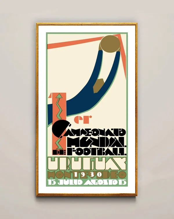 Uruguay Montevideo 1930 Football Poster Print