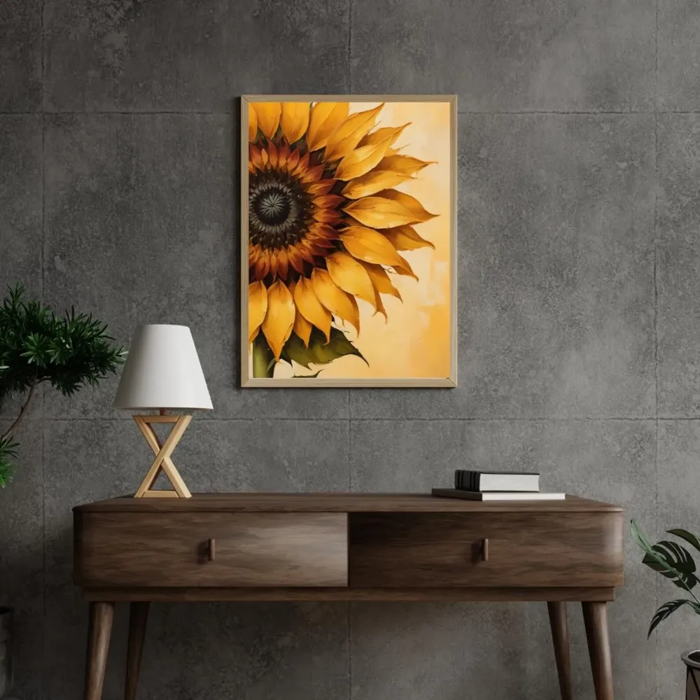 Vintage Sunflower Still Life Art Print, Cottagecore - Image 3