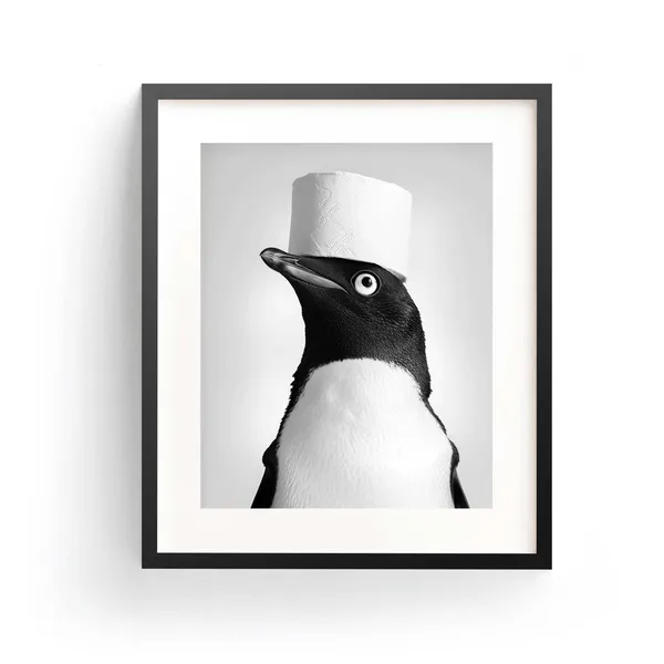 Adelie Penguin Bathroom Art, Penguin Lover Gift